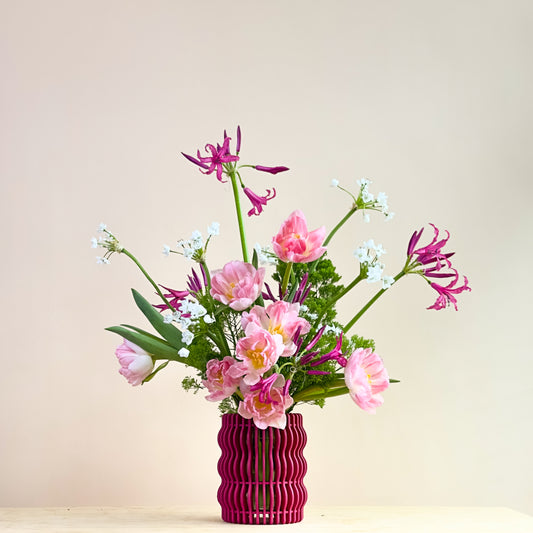 Pink Blossom Vase Arrangement