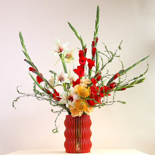 Prosperous Tangerine Lunar New Year Vase Arrangement